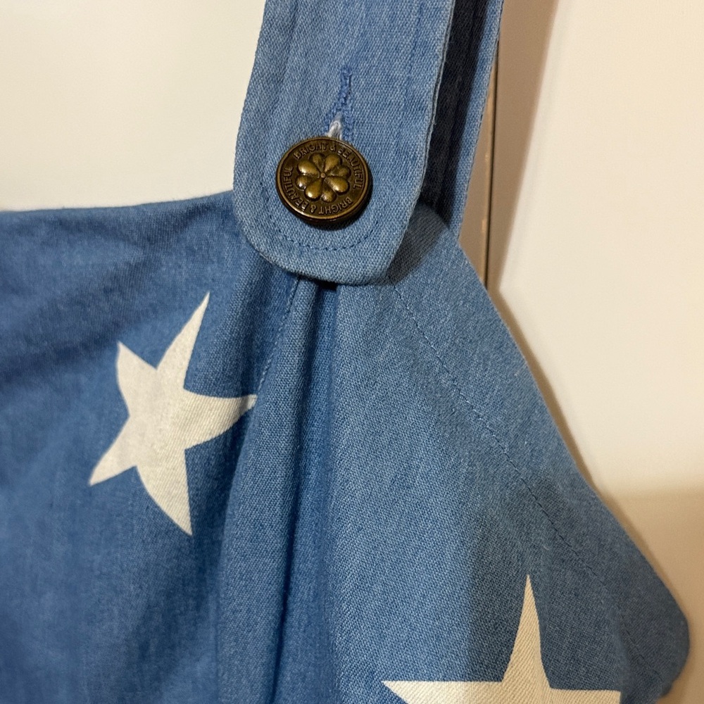 Blue Star-Patterned Jumpsuit - Picture 4 of 4